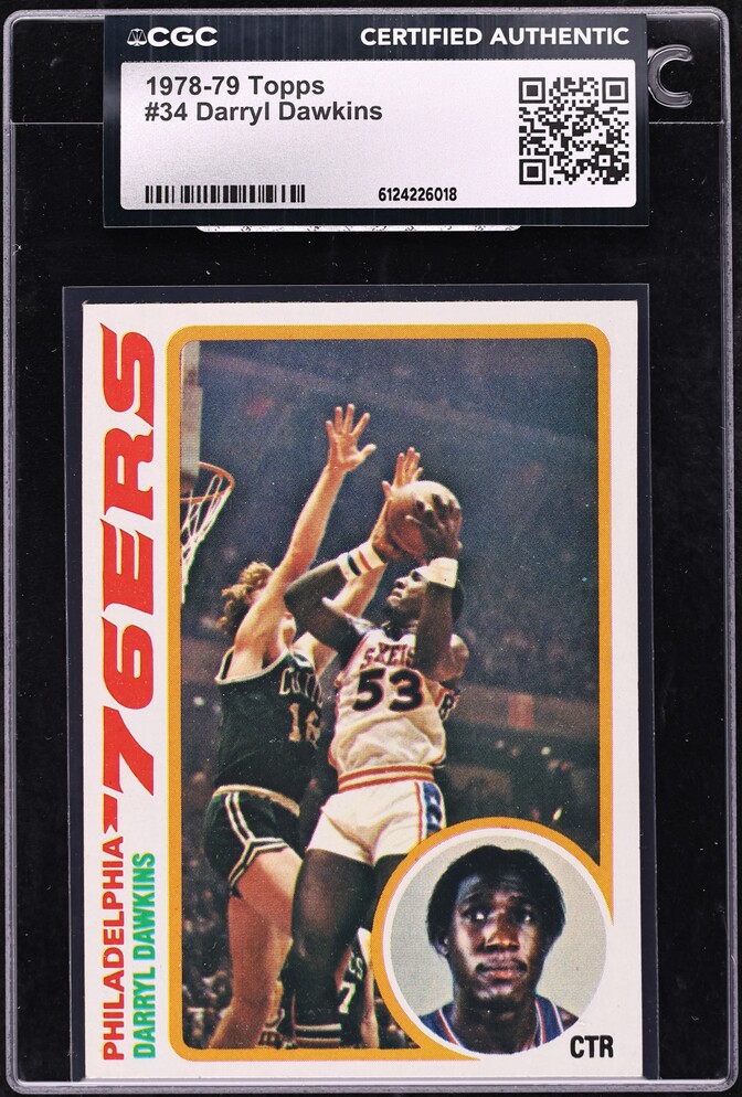 1978 Topps Basketball Darryl Dawkins #34 CGC AUTH