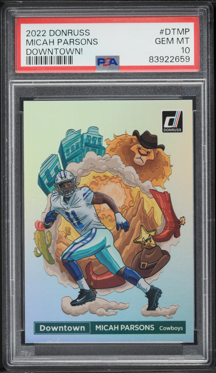 2022 Donruss Downtown! Micah Parsons #DTMP PSA 10 GEM MINT