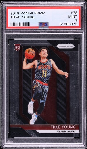 2018 Hoops Hot Trae Young ROOKIE AUTO #HSR-TY PSA 9 MINT on