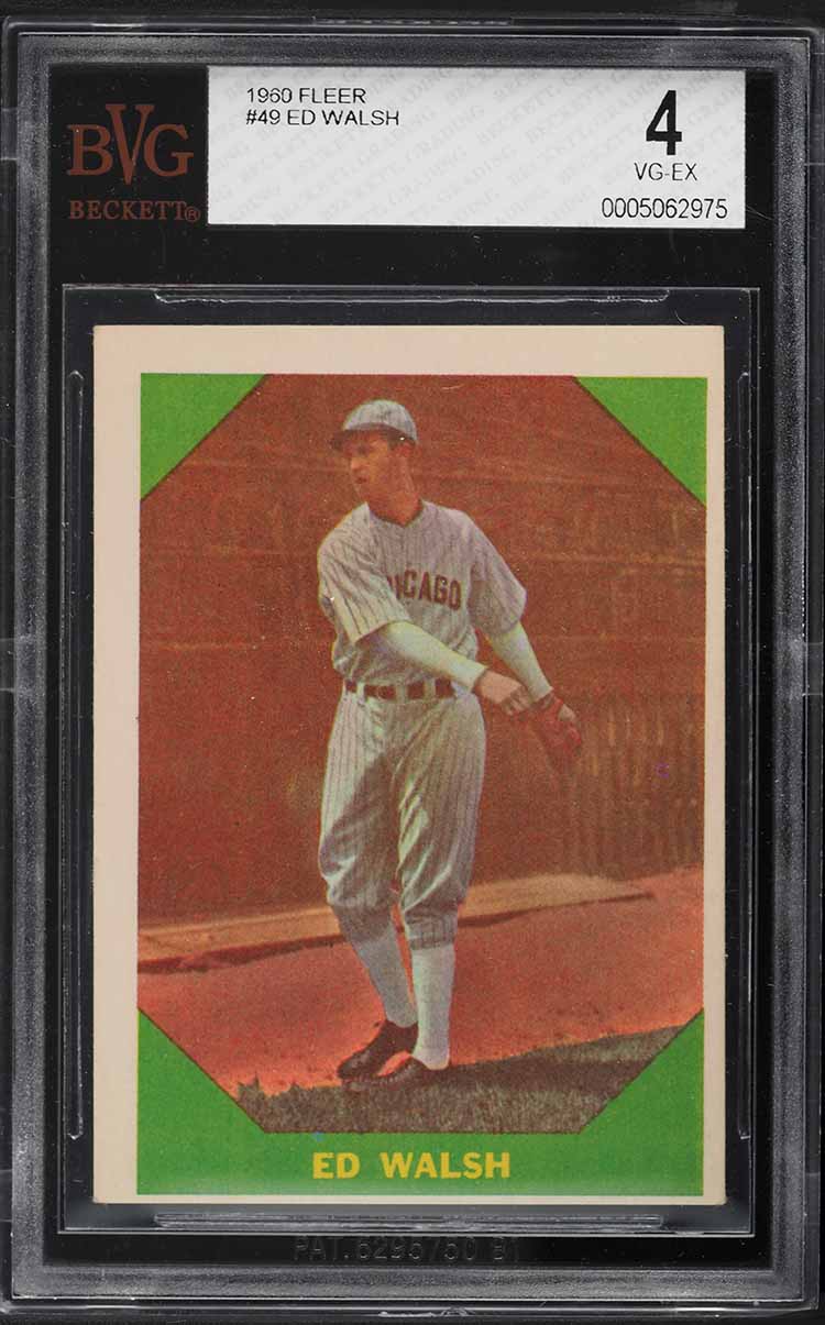 1960 Fleer Ed Walsh #49 BVG 4 VGEX