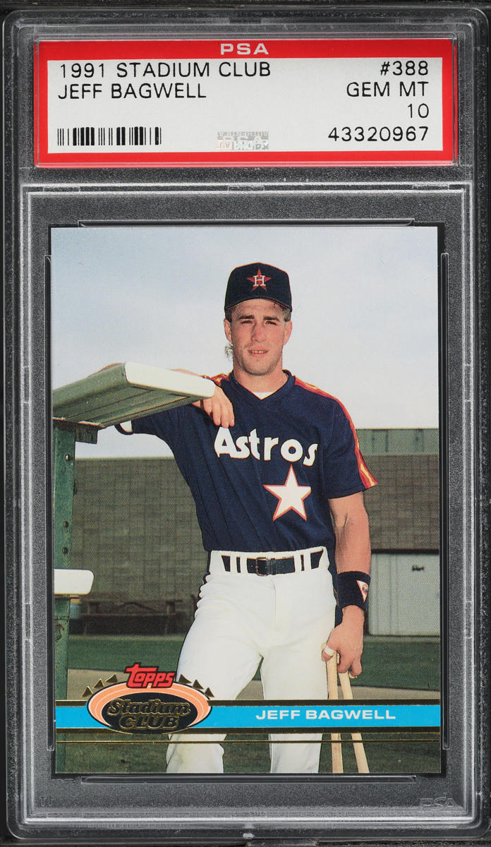 1991 Stadium Club Jeff Bagwell ROOKIE #388 PSA 10 GEM MINT
