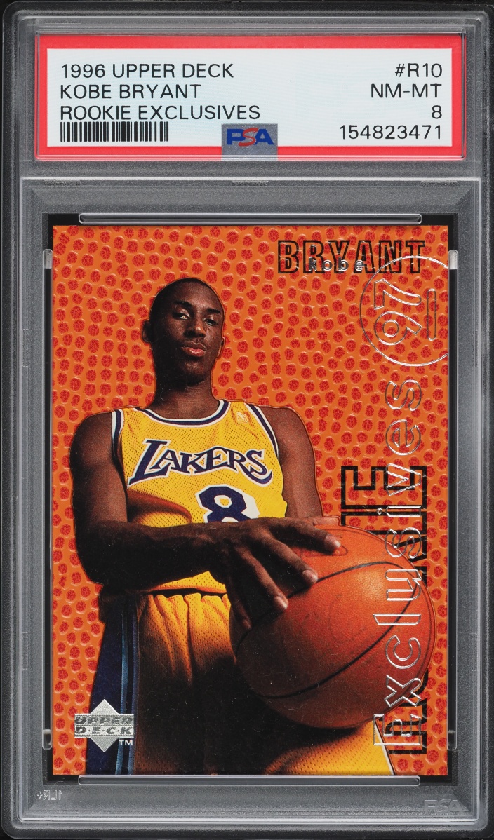 1996 Upper Deck Exclusives Kobe Bryant ROOKIE #R10 PSA 8 NM-MT