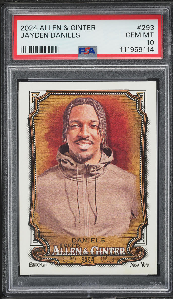 2024 Topps Allen & Ginter Jayden Daniels ROOKIE #293 PSA 10 GEM MINT