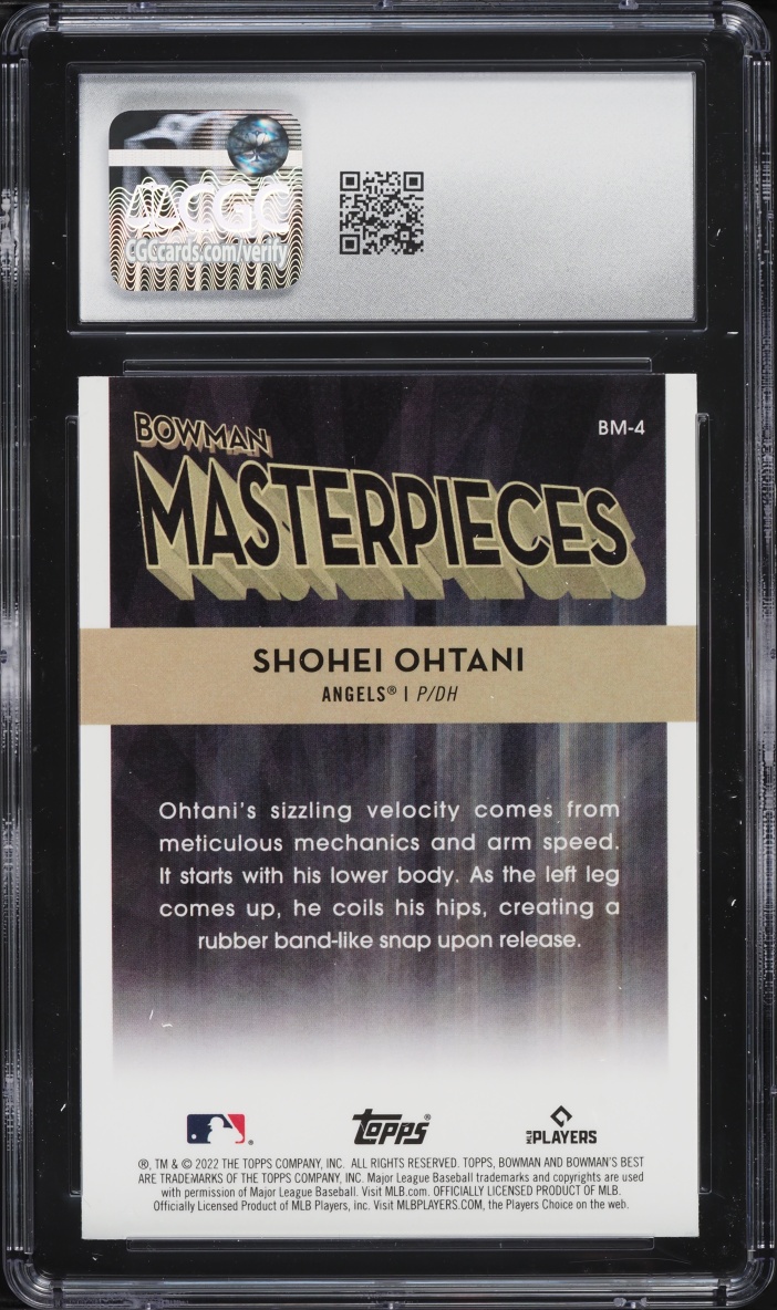 2022 Bowman's Best Masterpieces Shohei Ohtani #BM-4 CGC 10 GEM MINT