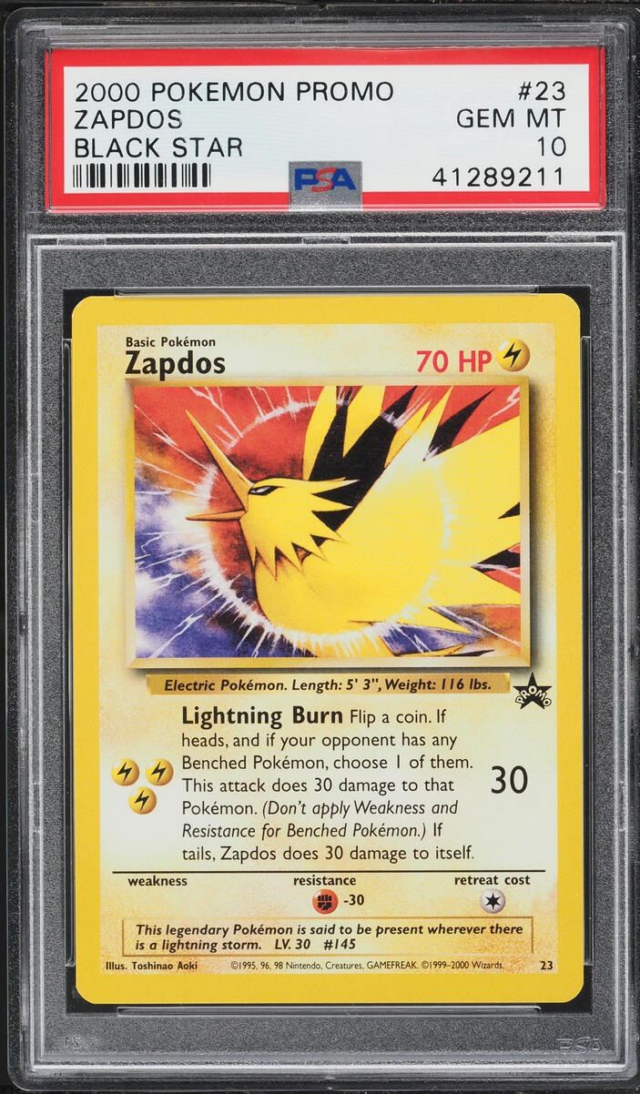2000 Pokemon Promo Aoki Zapdos #23 PSA 10 GEM MINT