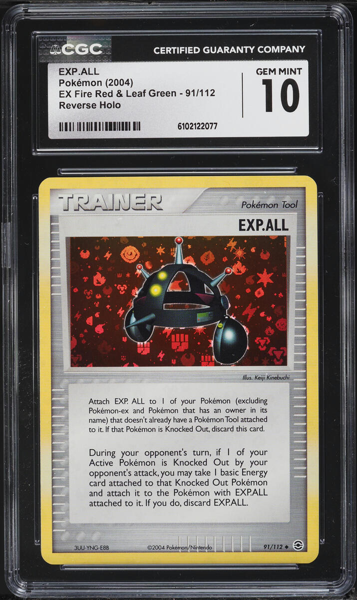 2004 Pokemon EX Fire Red & Leaf Green Reverse Holo EXP.ALL #91 CGC 10 GEM MINT
