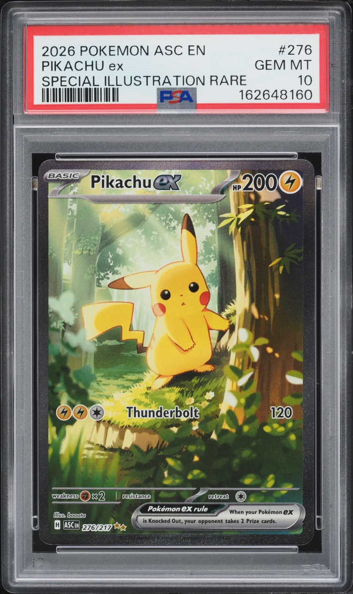 2026 Pokemon Mega Evolution Ascended Heroes SIR Pikachu ex #276 PSA 10 GEM MINT