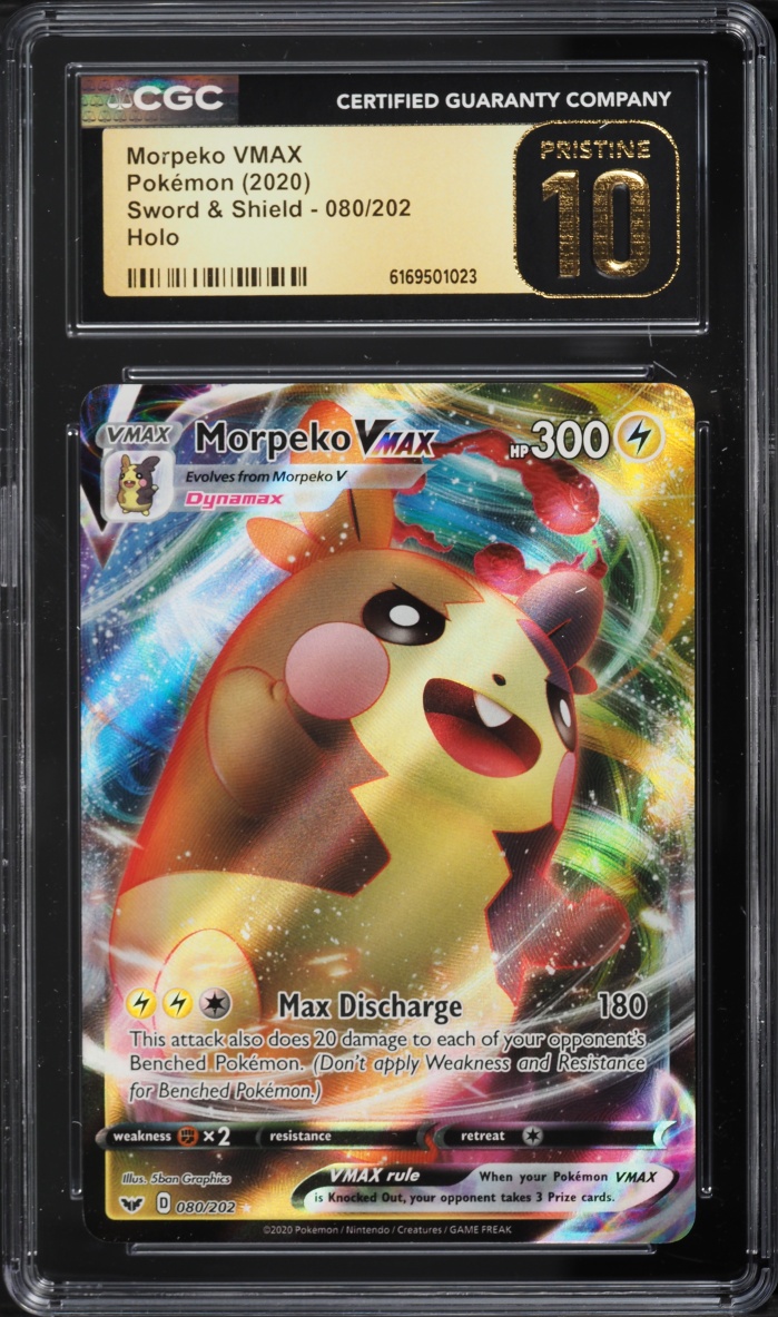 2020 Pokemon Sword & Shield Full Art Morpeko VMAX #80 CGC 10 PRISTINE