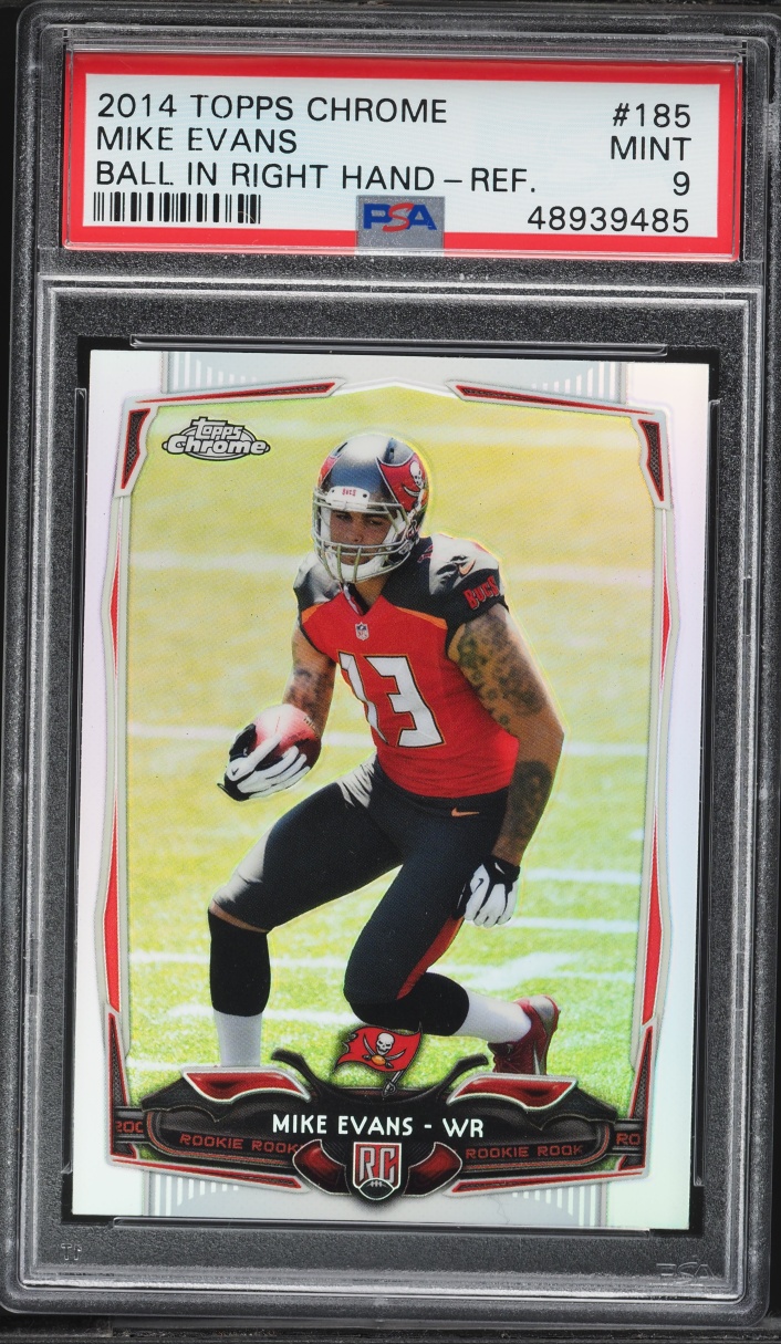 2014 Topps Chrome Refractor Mike Evans ROOKIE #185 PSA 9 MINT