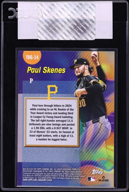 2026 Topps Titans Of The Game Paul Skenes #TOG-14 CGC AUTH