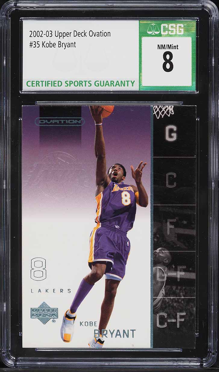 2002 Upper Deck Ovation Kobe Bryant #35 CSG 8 NM-MT
