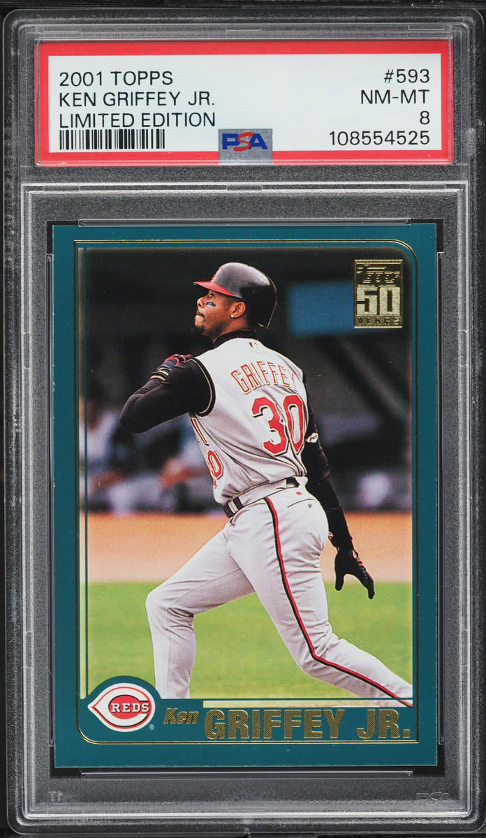 2001 Topps Limited Edition Ken Griffey Jr. #593 PSA 8 NM-MT