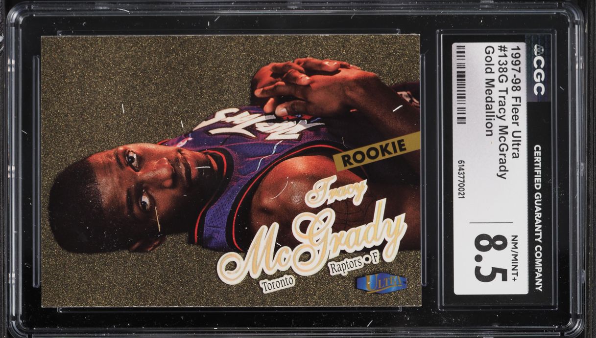 1997 Ultra Gold Medallion Tracy McGrady ROOKIE #138G CGC 8.5 NM-MT+