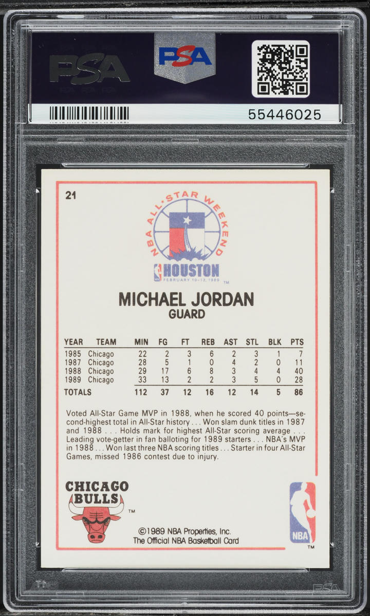 1989 Hoops Michael Jordan ALL-STAR #21 PSA 10 GEM MINT