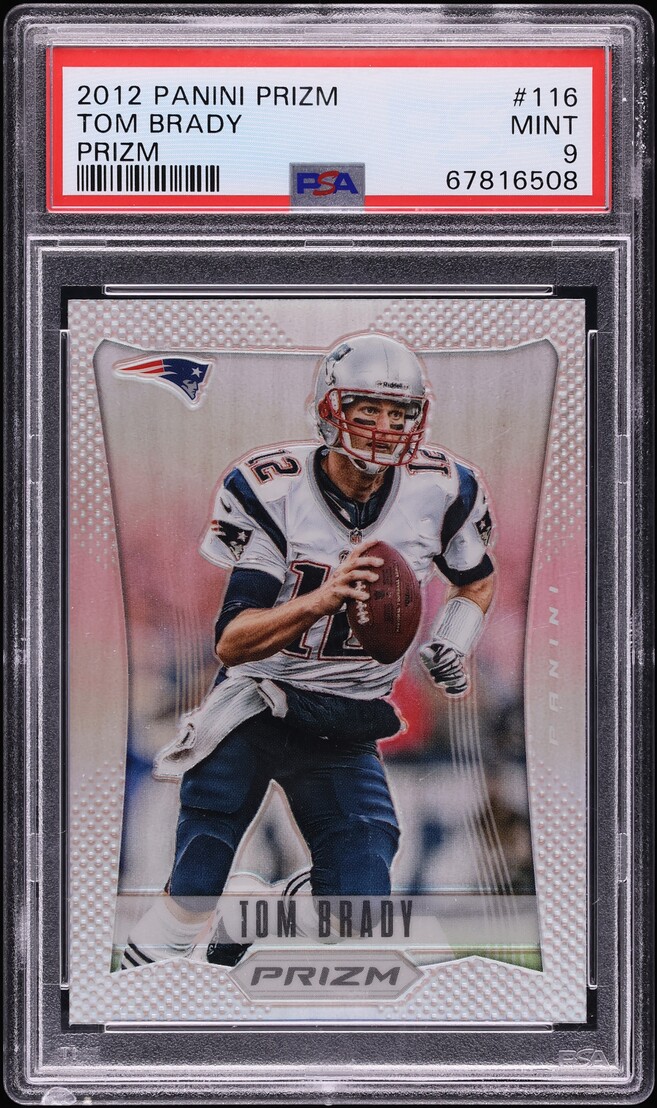 2012 Panini Prizm Silver Tom Brady #116 PSA 9 MINT