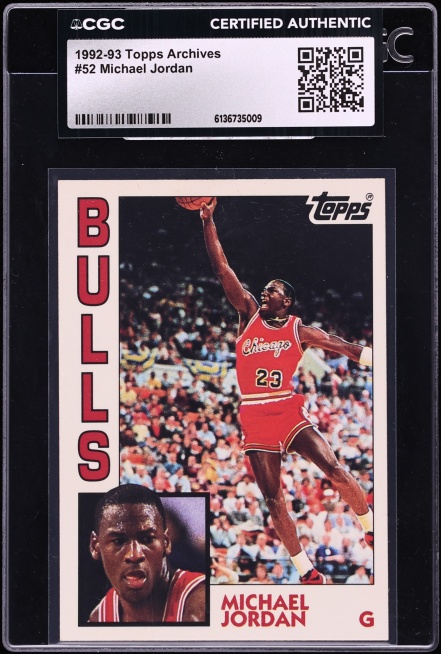 1992 Topps Archives Michael Jordan #52 CGC AUTH
