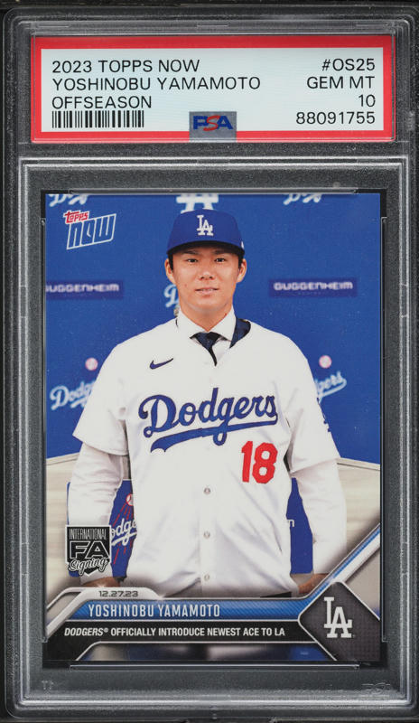 2025 Topps Tribute Black Yoshinobu Yamamoto 1/1 #59 CGC AUTH on