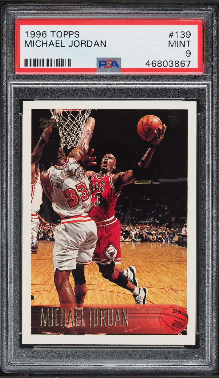 1996 Topps Basketball Michael Jordan #139 PSA 9 MINT