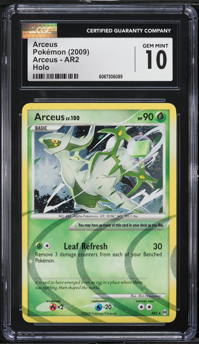 2009 Pokemon Platinum Holo Arceus #AR2 CGC 10 GEM MINT