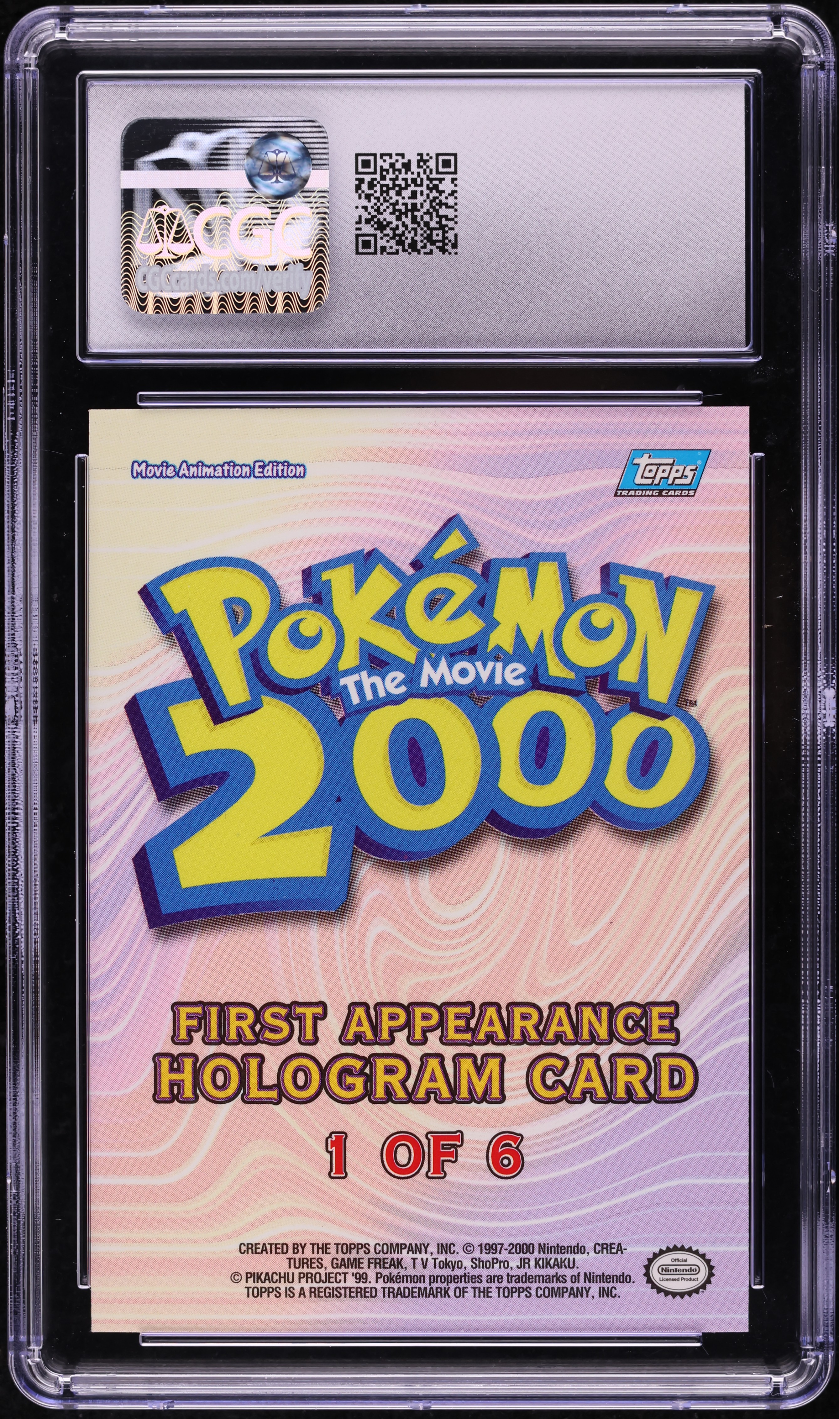 2000 Topps Pokemon The Movie 2000 Hologram First Appearance Lugia