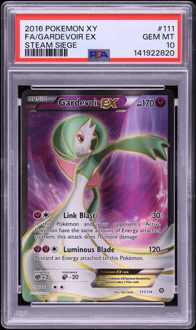 2016 Pokemon XY Steam Siege Full Art Gardevoir EX #111 PSA 10 GEM MINT