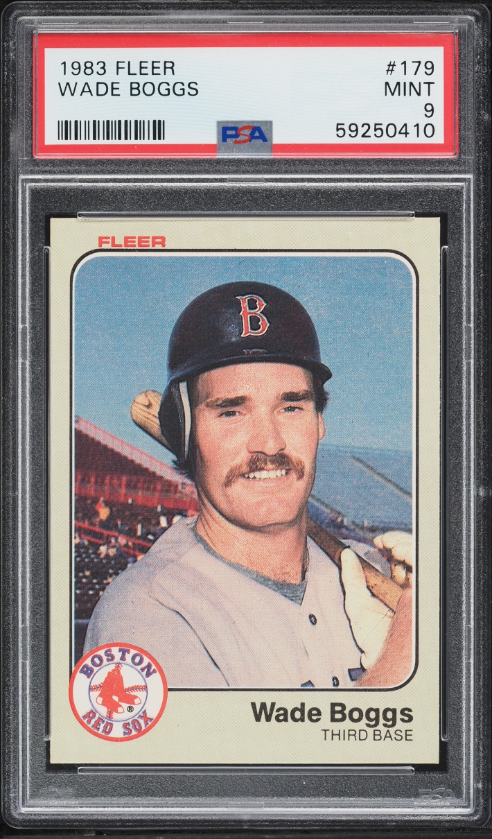 1983 Fleer Wade Boggs ROOKIE #179 PSA 9 MINT