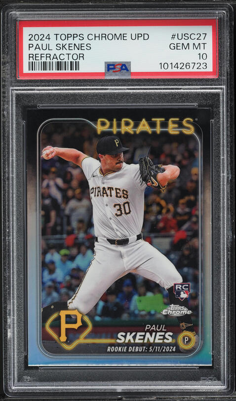 2024 Topps Chrome Update Xfractor Paul Skenes ROOKIE #USC27