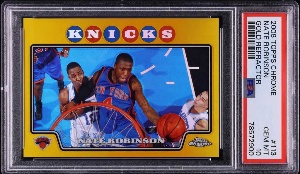 2008 Topps Chrome Gold Refractor Kobe Bryant w/ LeBron James