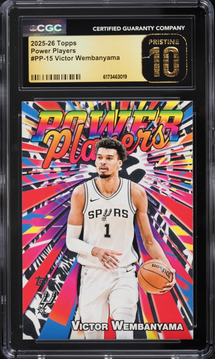 2025 Topps Power Players Victor Wembanyama #PP-15 CGC 10 PRISTINE