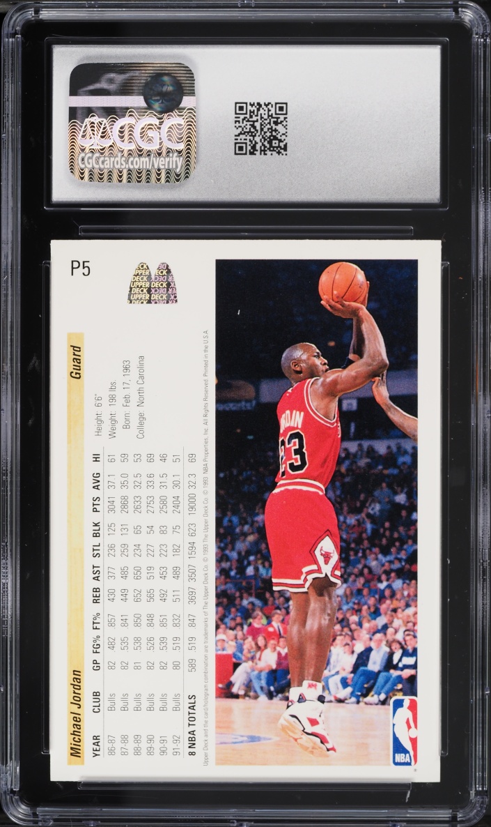 1992 Upper Deck McDonald's Michael Jordan #P5 CGC 8.5 NM-MT+