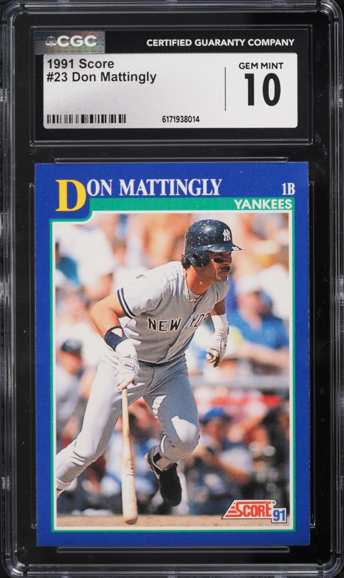1991 Score Don Mattingly #23 CGC 10 GEM MINT