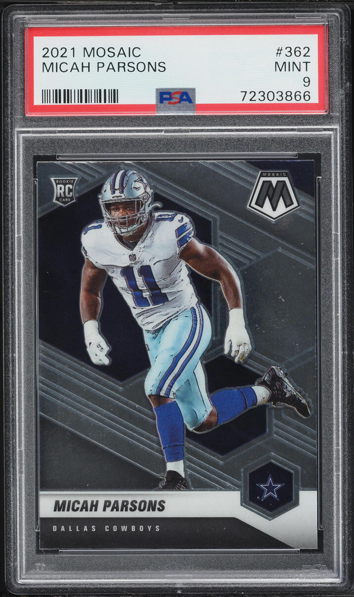 2021 Panini Mosaic Micah Parsons ROOKIE #362 PSA 9 MINT