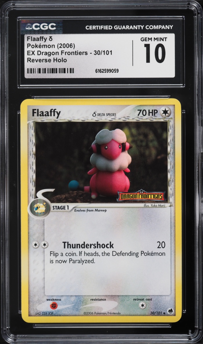 2006 Pokemon EX Dragon Frontiers Reverse Holo Flaaffy #30 CGC 10 GEM MINT