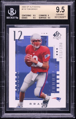 2000 Pacific Football Tom Brady ROOKIE #403 PSA 10 GEM MINT on