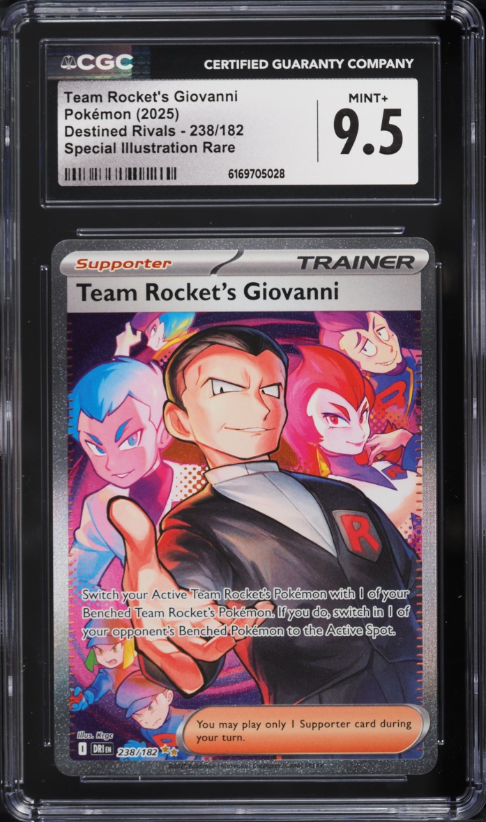 2025 Pokemon Scarlet & Violet Destined Rivals SIR Team Rocket's Giovanni #238 CGC 9.5 MINT+