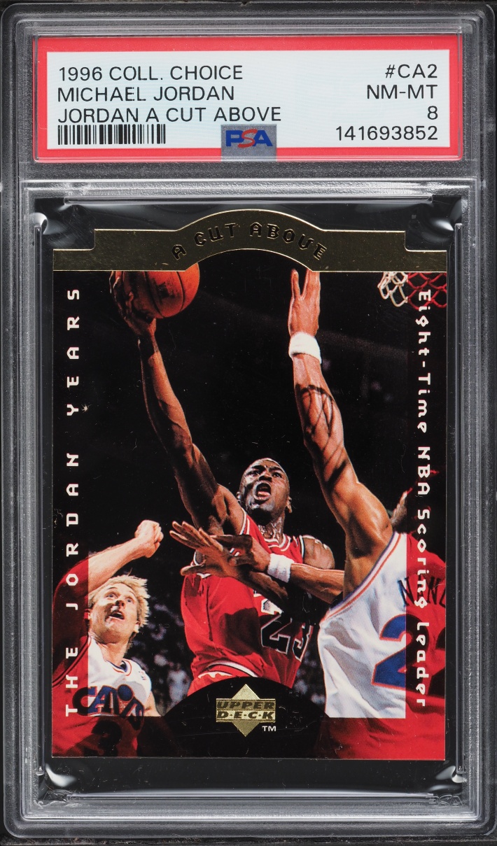 1996 Collector's Choice Jordan A Cut Above Michael Jordan #CA2 PSA 8 NM-MT