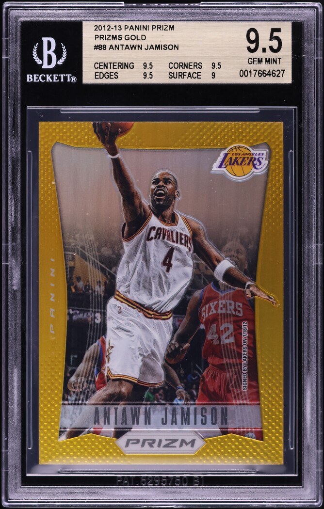 2012 Panini Prizm Gold Antawn Jamison /10 #88 BGS 9.5 GEM MINT