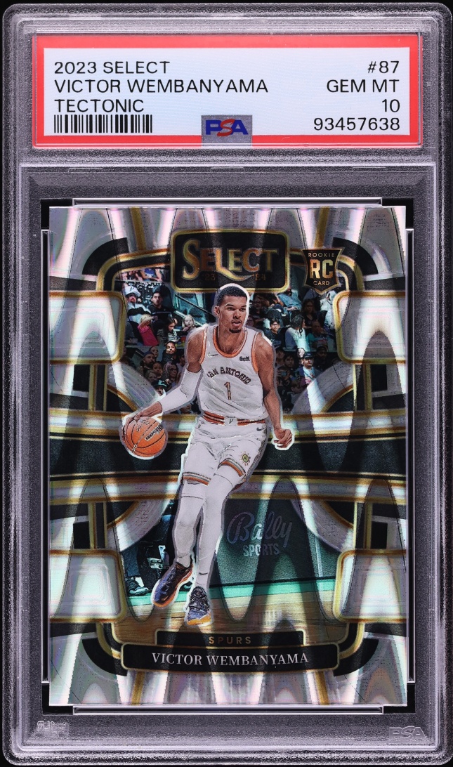 2023 Select Concourse Tectonic Victor Wembanyama ROOKIE #87 PSA 10 GEM MINT