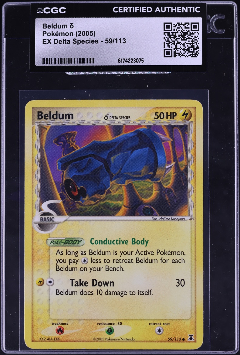 2005 Pokemon EX Delta Species Beldum #59 CGC AUTH