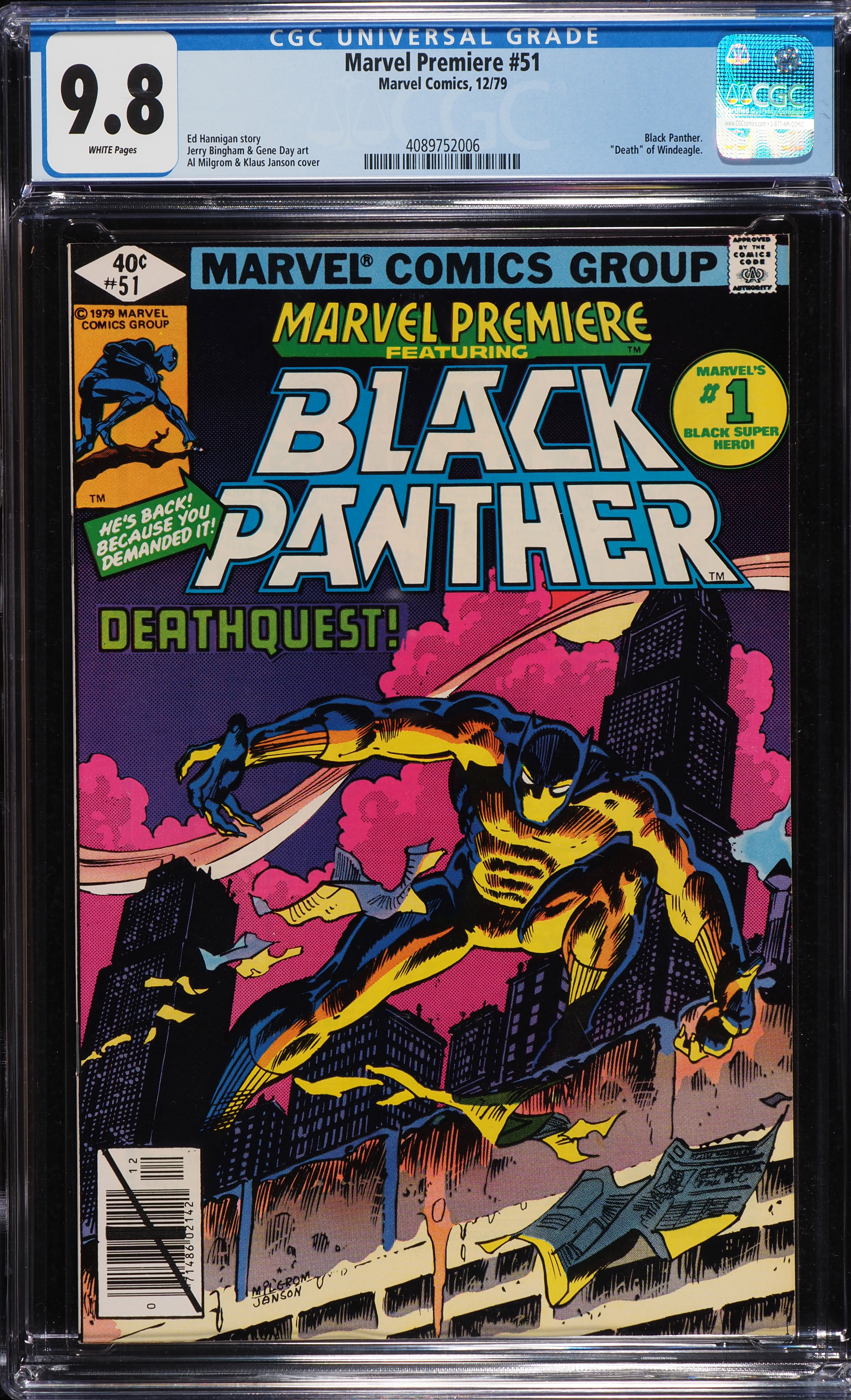 Marvel Premiere #51 (Marvel, 1979) CGC 9.8 White Pages