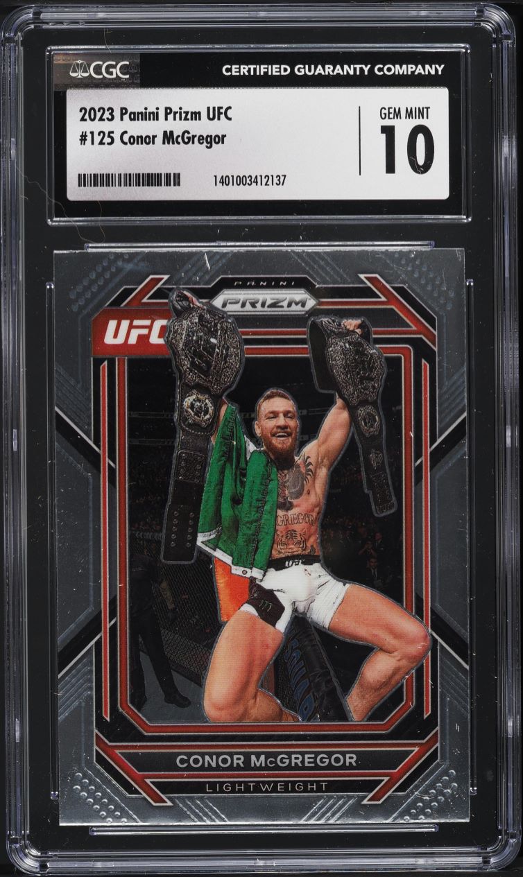 2023 Panini Prizm UFC Conor McGregor #125 CGC 10 GEM MINT