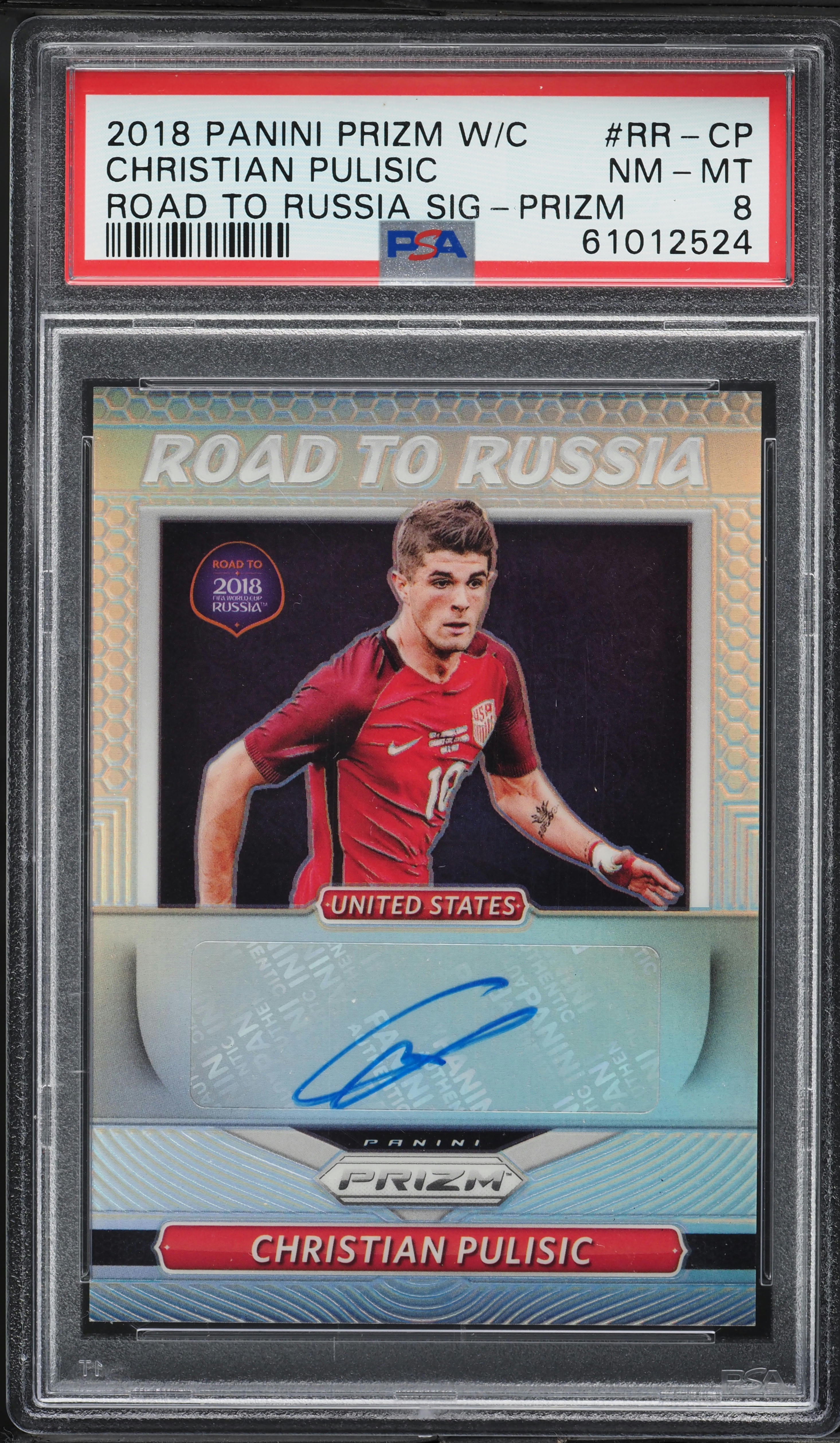 クリスチャン・プリシッチ Christian Pulisic Panini 2021-22 Panini Prizm Premier League - Signatures Christian