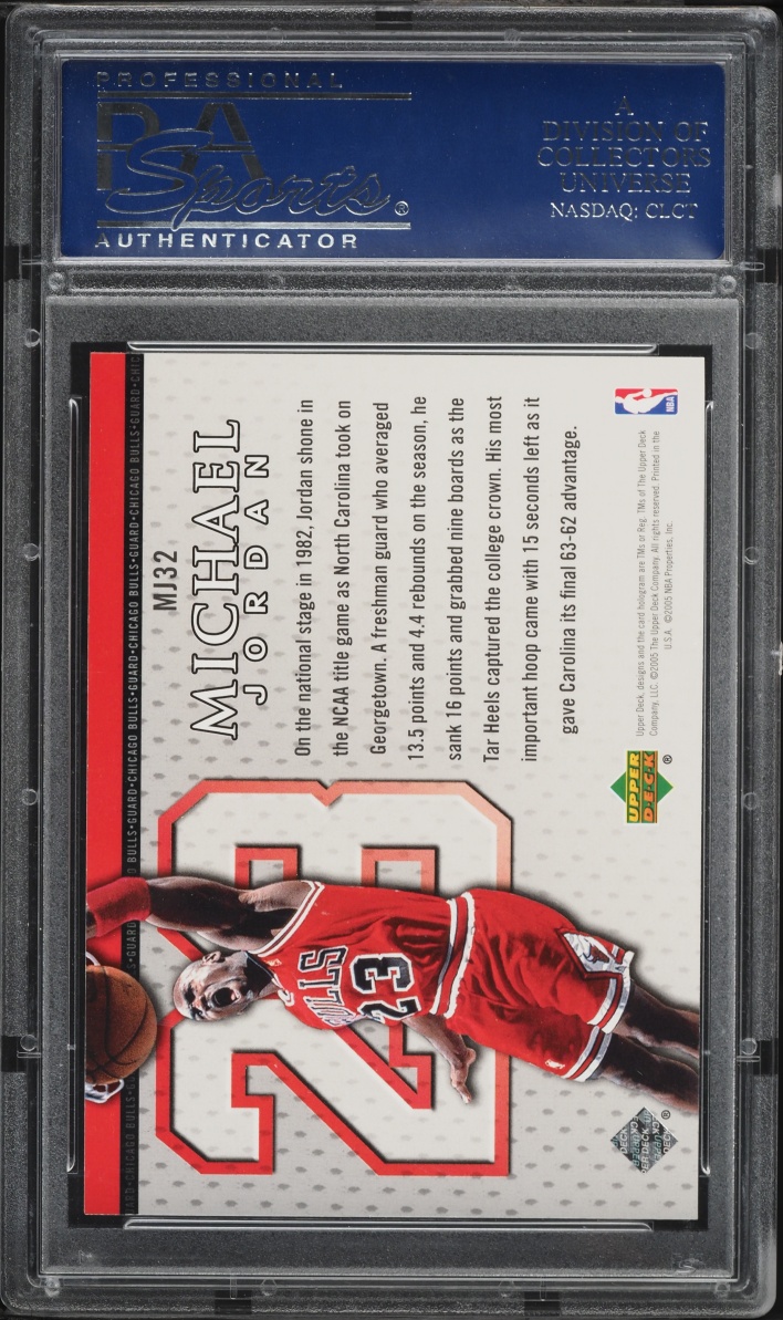 2005 Upper Deck MJ Bonus Pack Michael Jordan #MJ32 PSA 10 GEM MINT