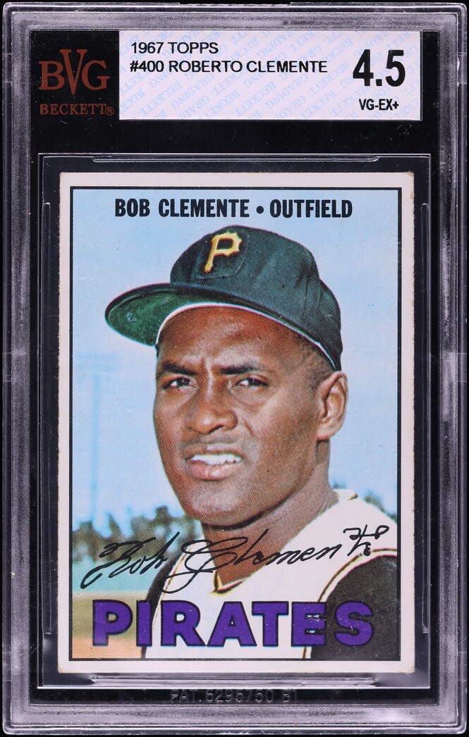 1967 Topps Roberto Clemente #400 BVG 4.5 VGEX+