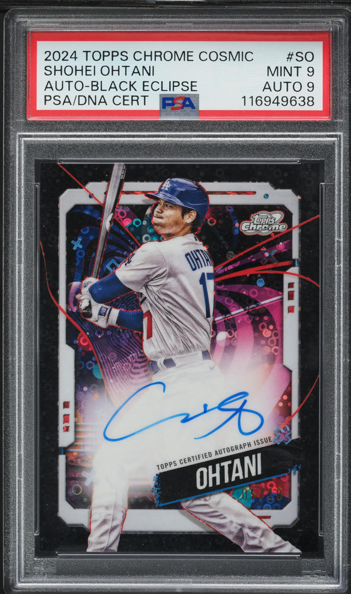 2024 Topps Chrome Cosmic Black Eclipse Shohei Ohtani AUTO