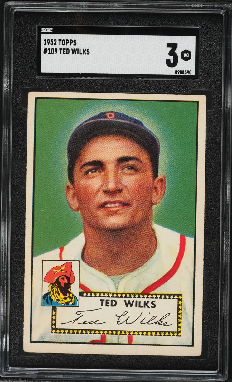 1952 Topps Ted Wilks #109 SGC 3 VG