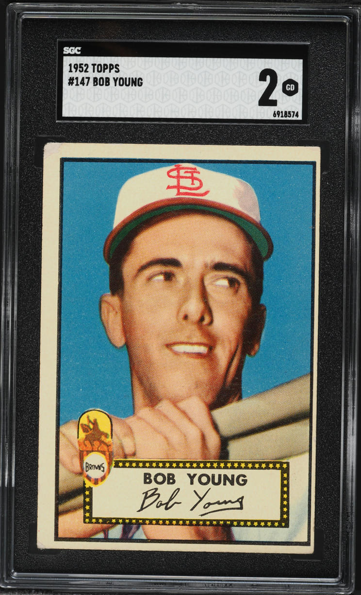 1952 Topps Bob Young #147 SGC 2 GD