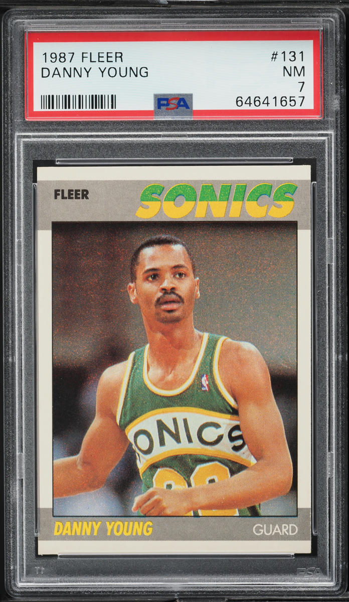 1987 Fleer Basketball Danny Young #131 PSA 7 NRMT