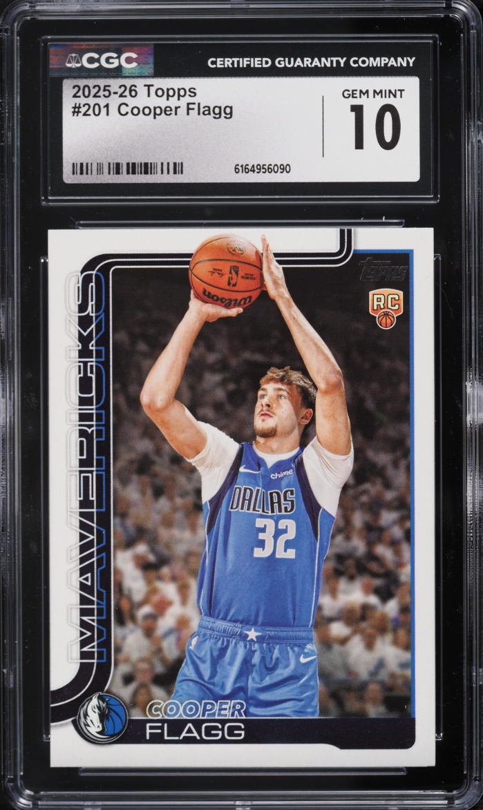 2025 Topps Basketball Cooper Flagg ROOKIE #201 CGC 10 GEM MINT
