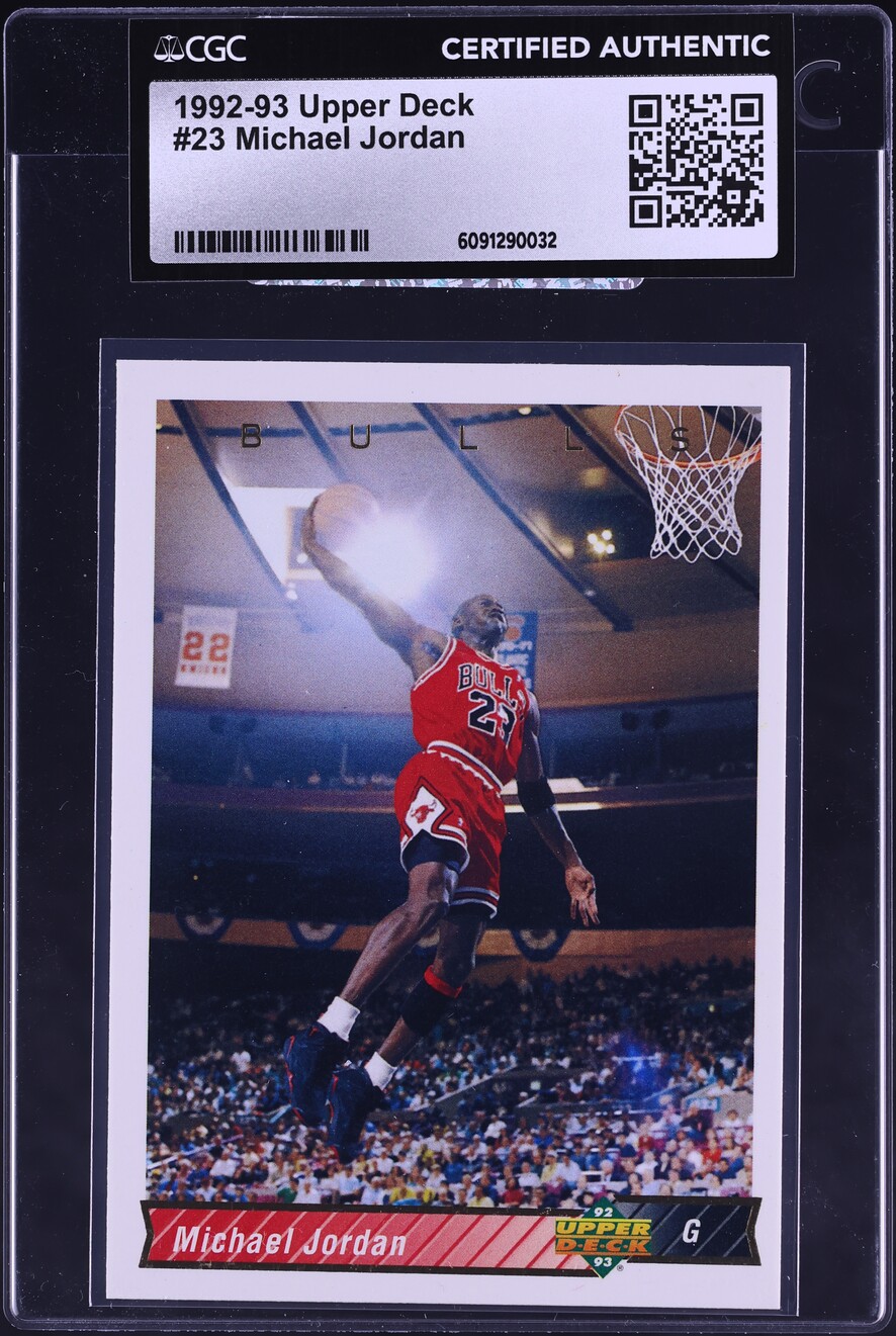 1992 Upper Deck Basketball Michael Jordan #23 CGC AUTH